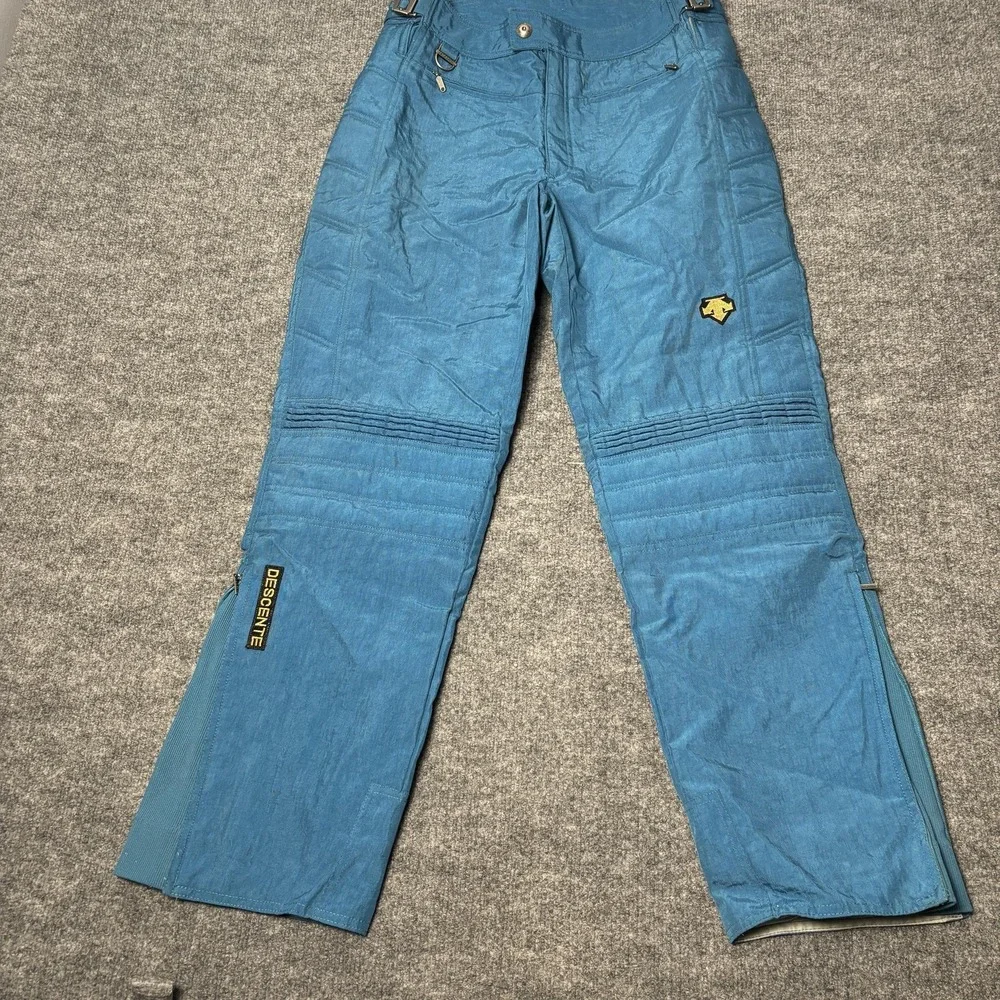 Vintage Descente Snow Pants Mens 34 Blue Ski Radipant Entrant SC Japan 90s - Picture 1 of 16